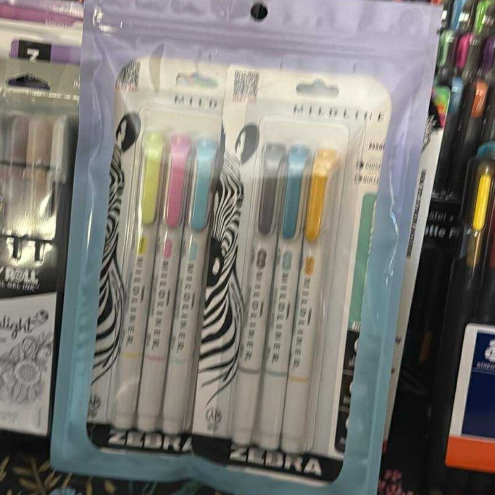 Zebra Mildliner Marker 6 total, Brand NEW